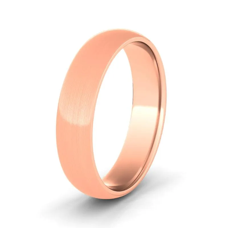 5mm Satin Finish Men's Wedding Band