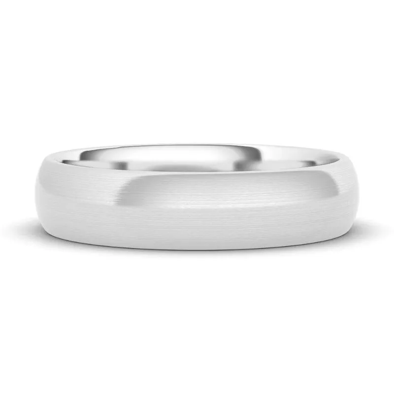 5mm Satin Finish Men's Wedding Band