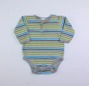 BABY GAP STRIPED L/S ONESIES 6-12M EUC