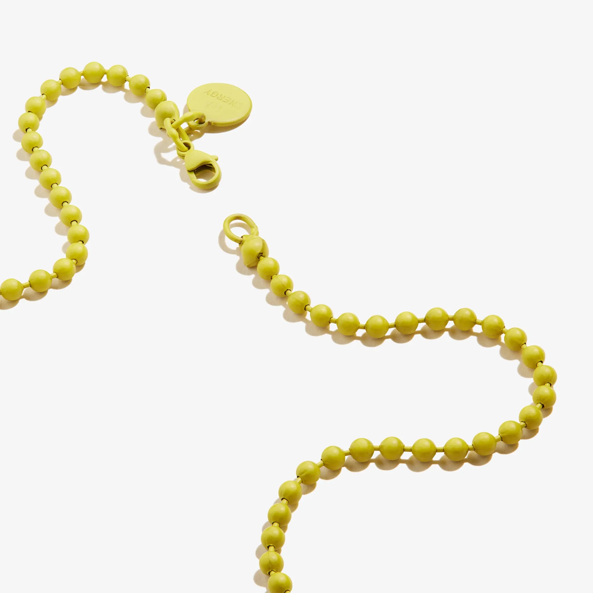 Ball Chain Necklace, Yellow