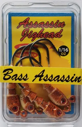 Bass Assassin Jighead New Penny 1/16oz 4pk