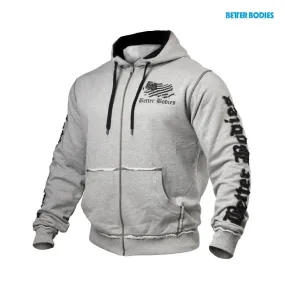 Better Bodies Men's Street Hoodie - Grey Melange