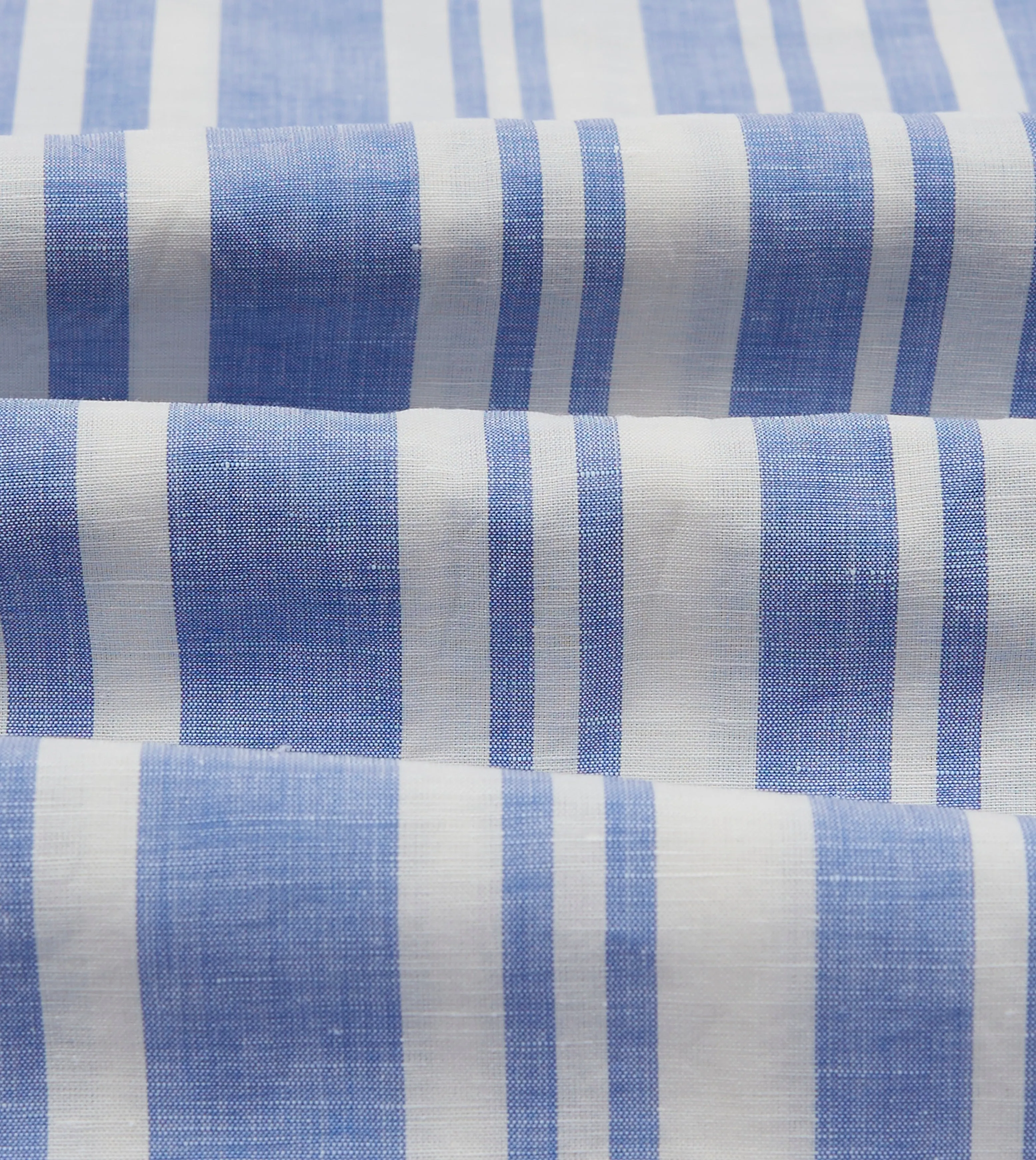 Blue and White Stripe Linen Pyjama Set