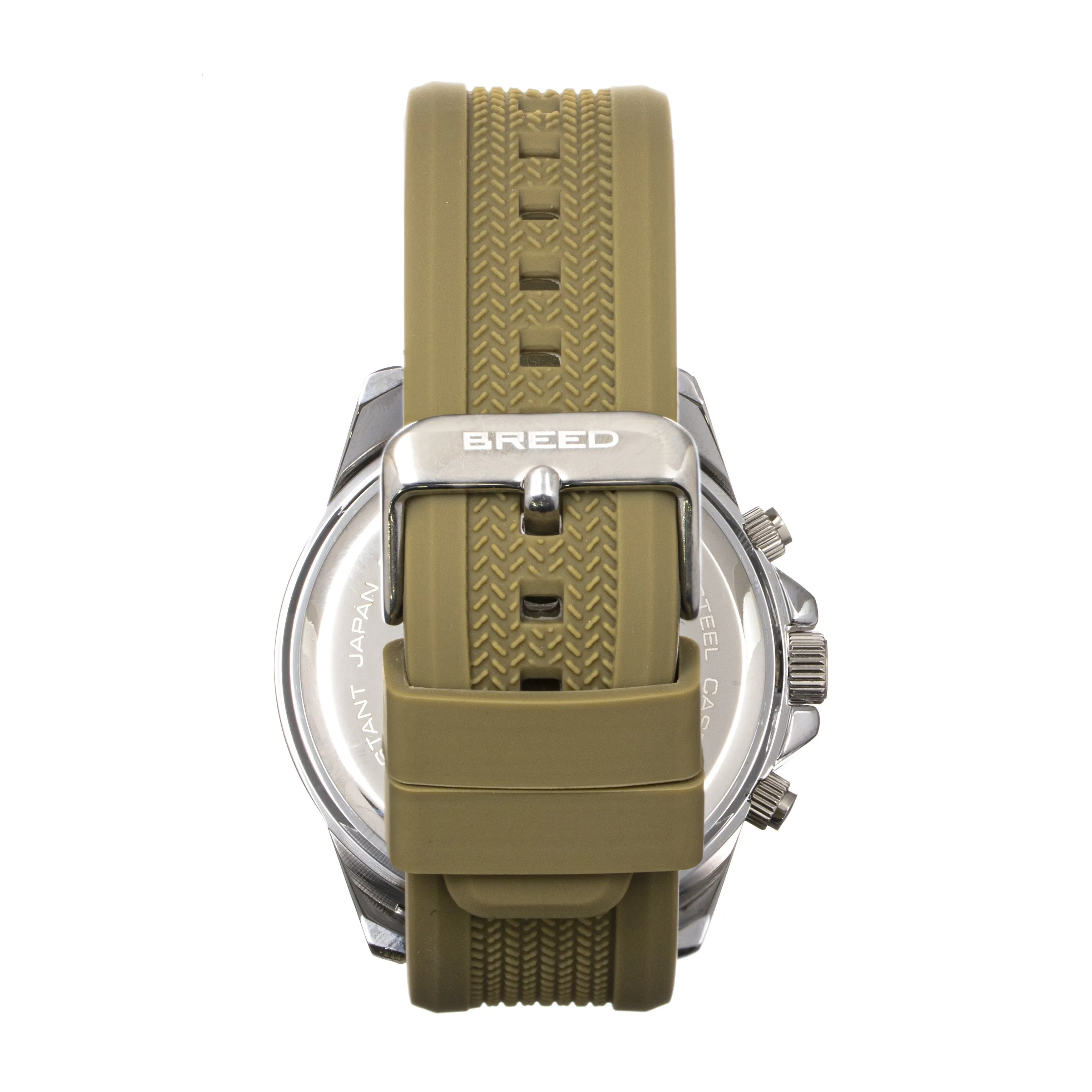 Breed Tempo Chronograph Strap Watch - Olive