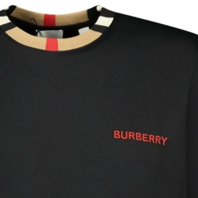 BURBERRY 'JAYSON' CHECK T-SHIRT BLACK