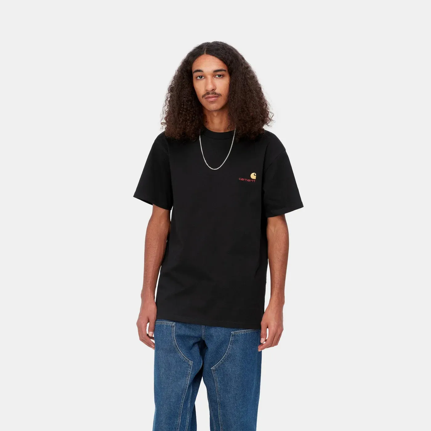 Carhartt S/S American Script T-Shirt Black