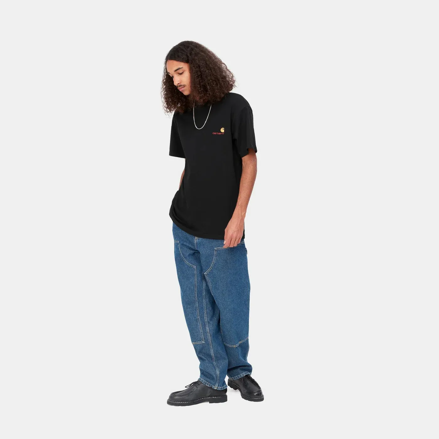 Carhartt S/S American Script T-Shirt Black