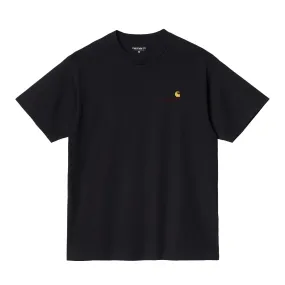 Carhartt S/S American Script T-Shirt Black