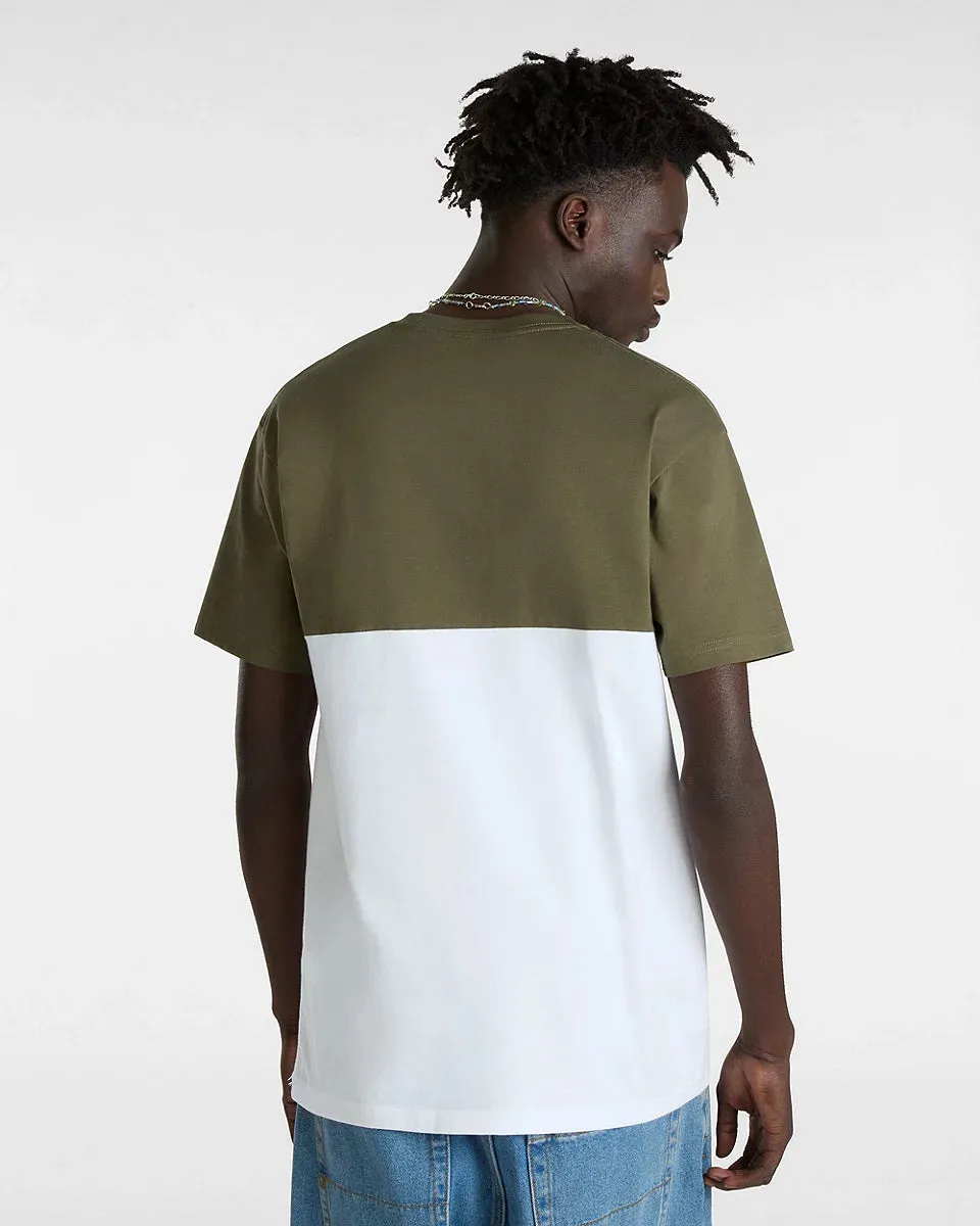 Colorblock T-Shirt - White/Grape Leaf