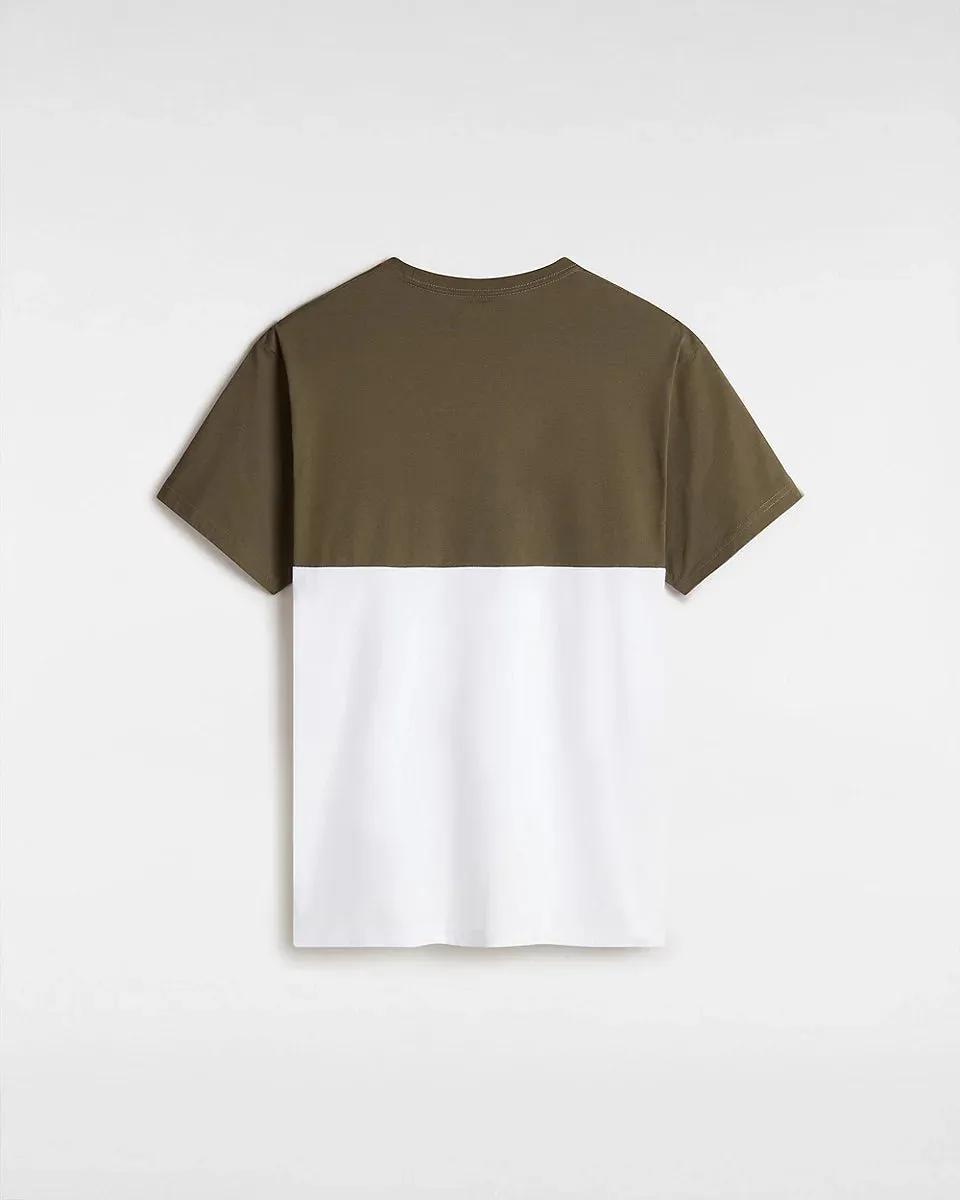 Colorblock T-Shirt - White/Grape Leaf