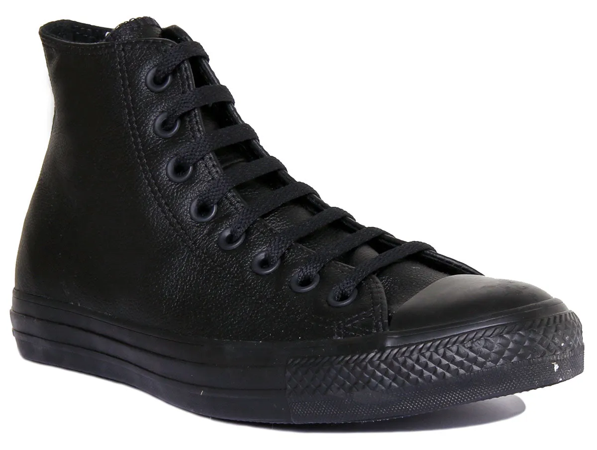 Converse 135251 CT All Star Hi Leather Trainer In Black For Unisex