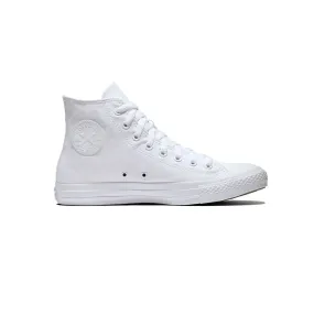 Converse All Star Chuck Taylor Monocrome Bianche Tela