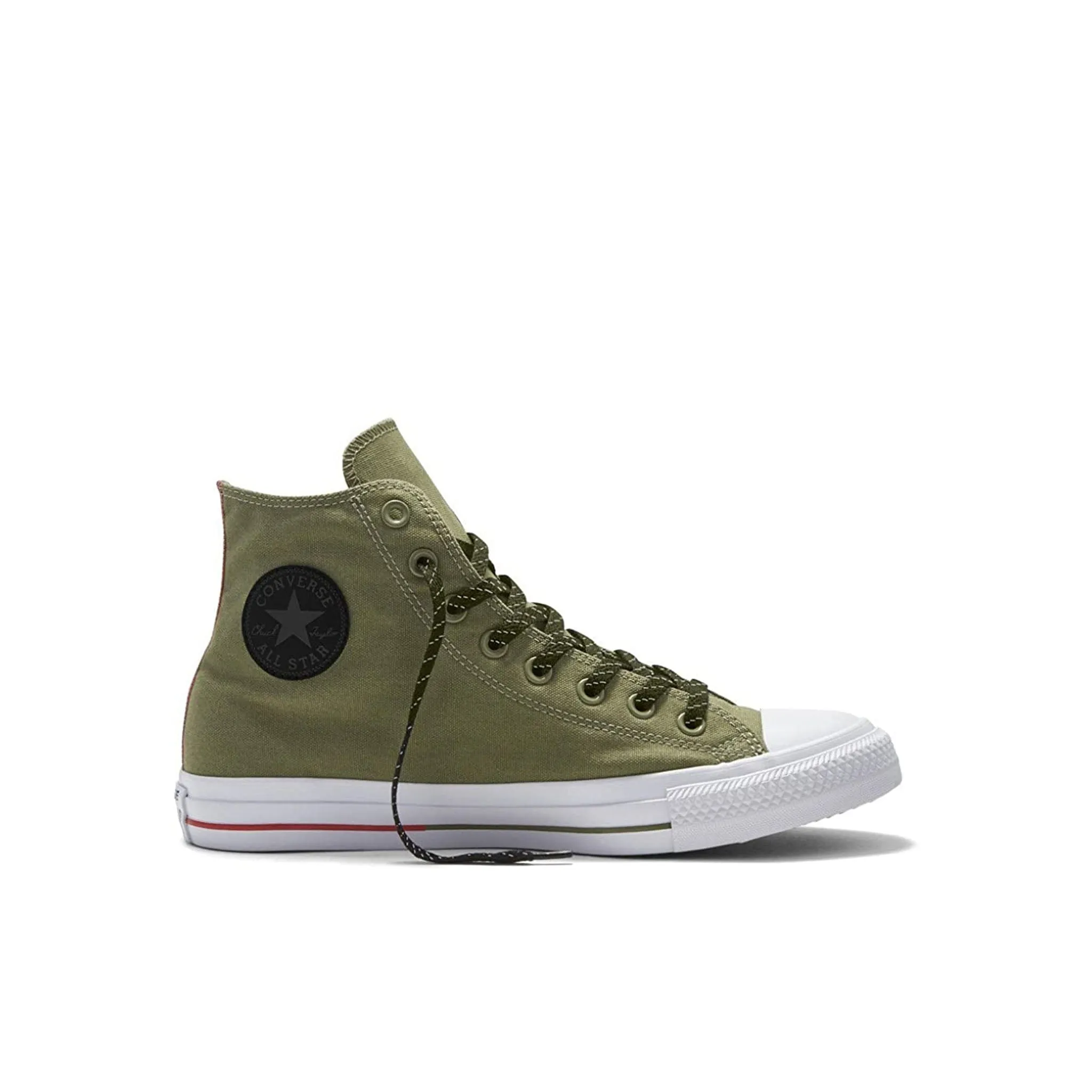 Converse Chuck Taylor All Star Hi Lace-Up Green Canvas Mens Plimsolls 153795C