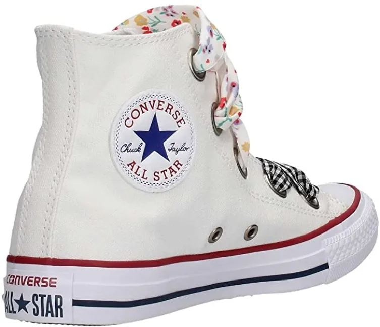 Converse women's high sneakers shoe in Ctas Big Eyelet canvas 560977C white