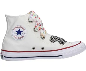 Converse women's high sneakers shoe in Ctas Big Eyelet canvas 560977C white