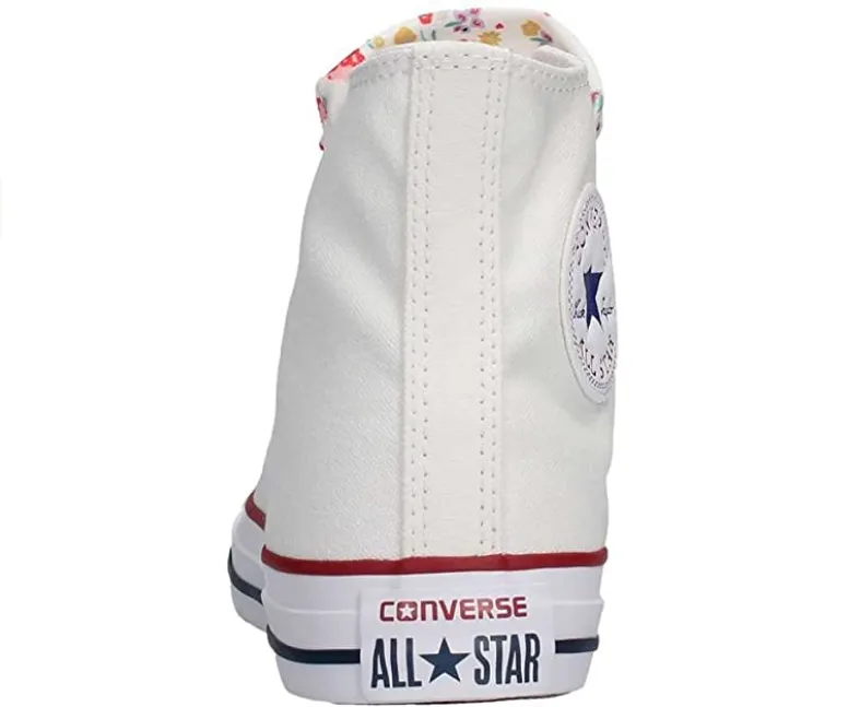 Converse women's high sneakers shoe in Ctas Big Eyelet canvas 560977C white