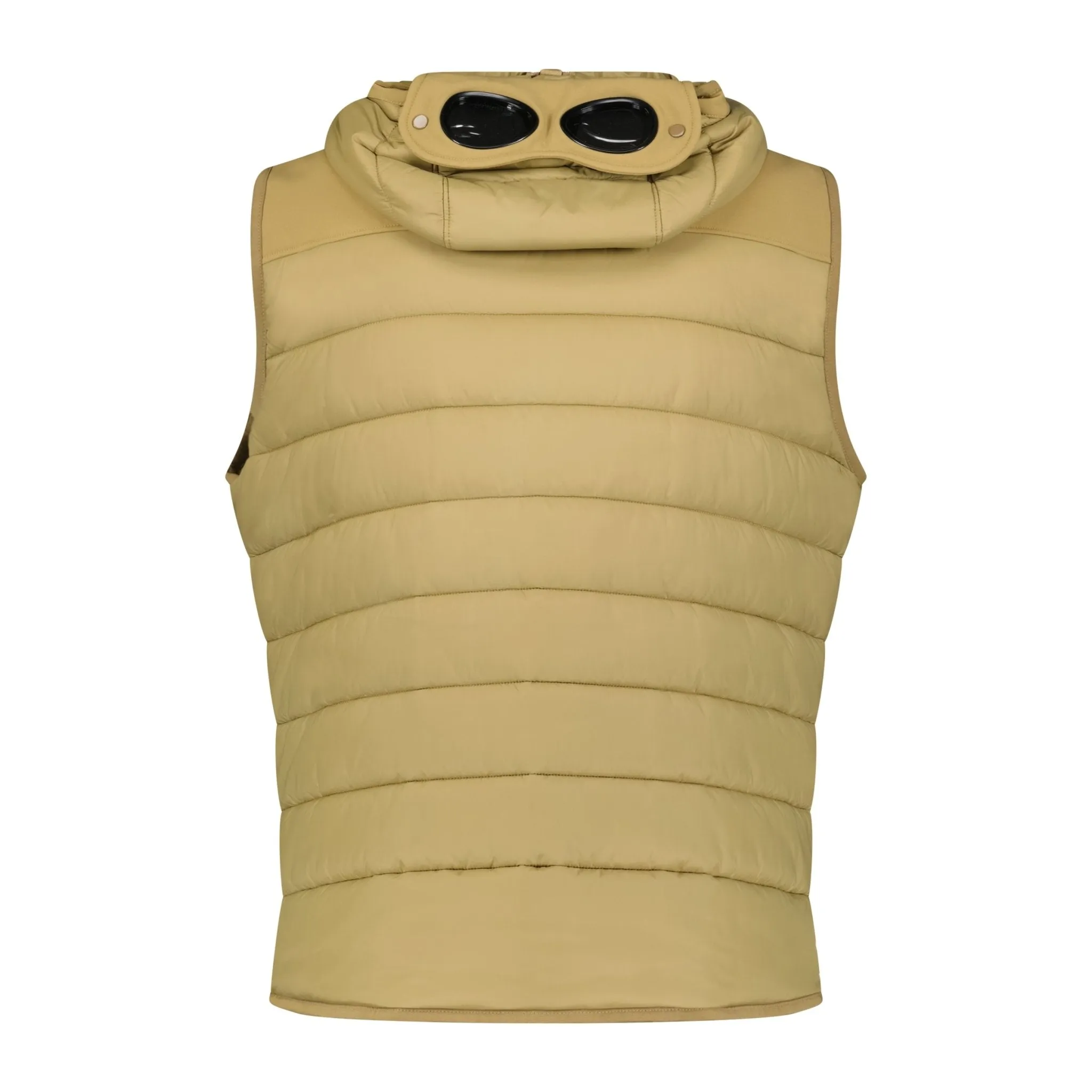 CP COMPANY Nylon Mix Padded Goggle Gilet Sand