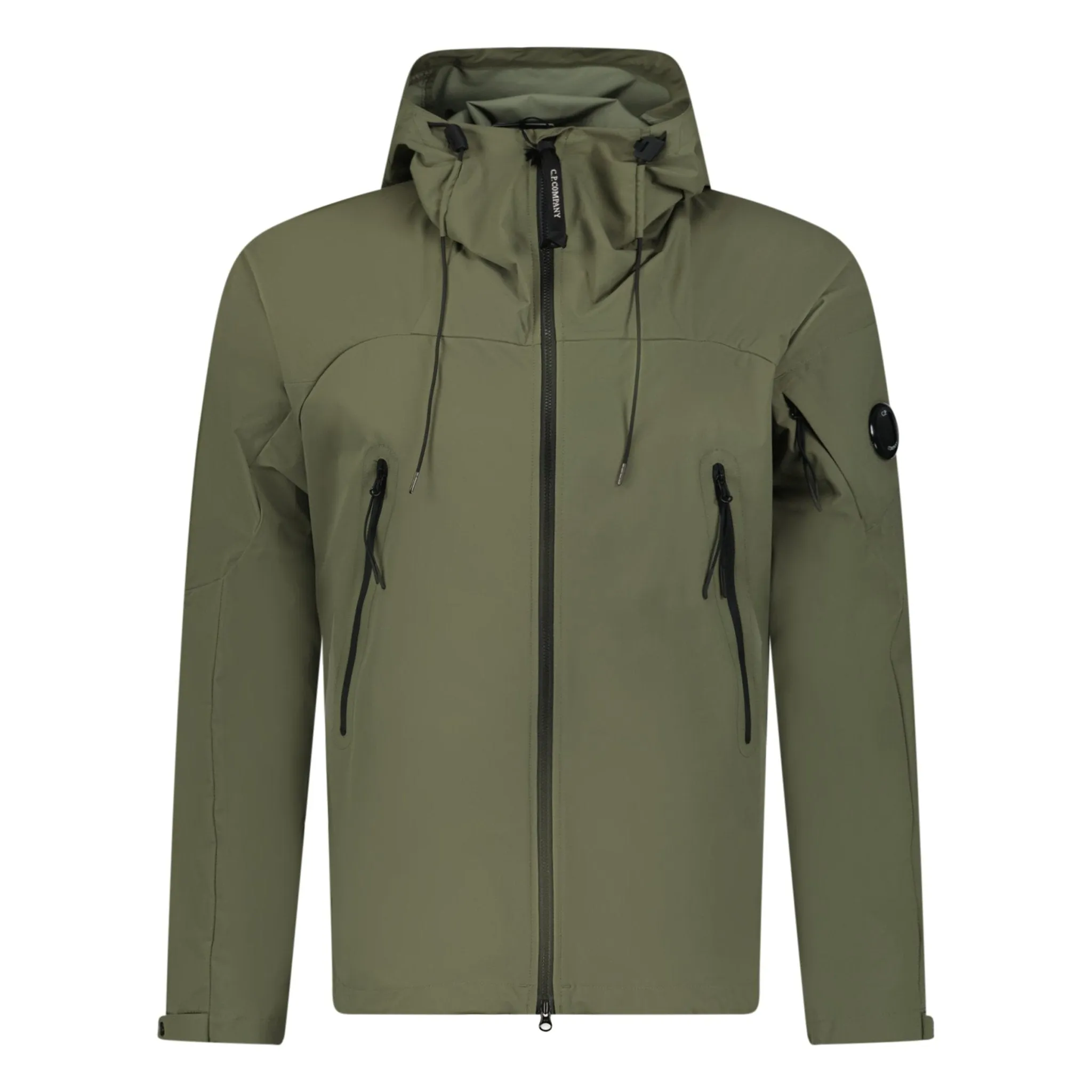 CP COMPANY PRO-TEK ARM LENS JACKET KHAKI