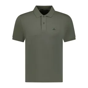 CP COMPANY Short Sleeve Stitch Logo Polo-Shirt Green