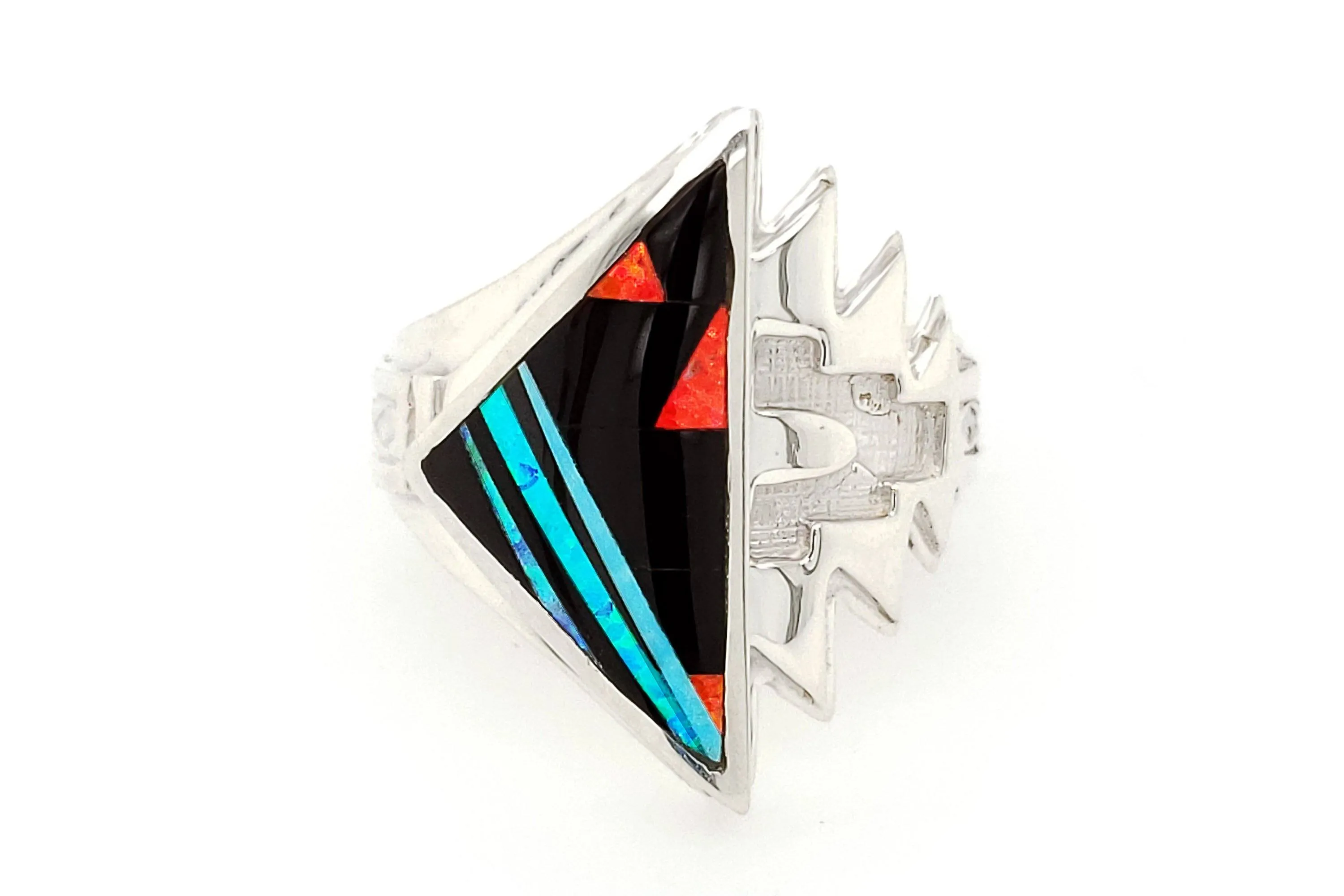 David Rosales Red Moon Arrow Ring