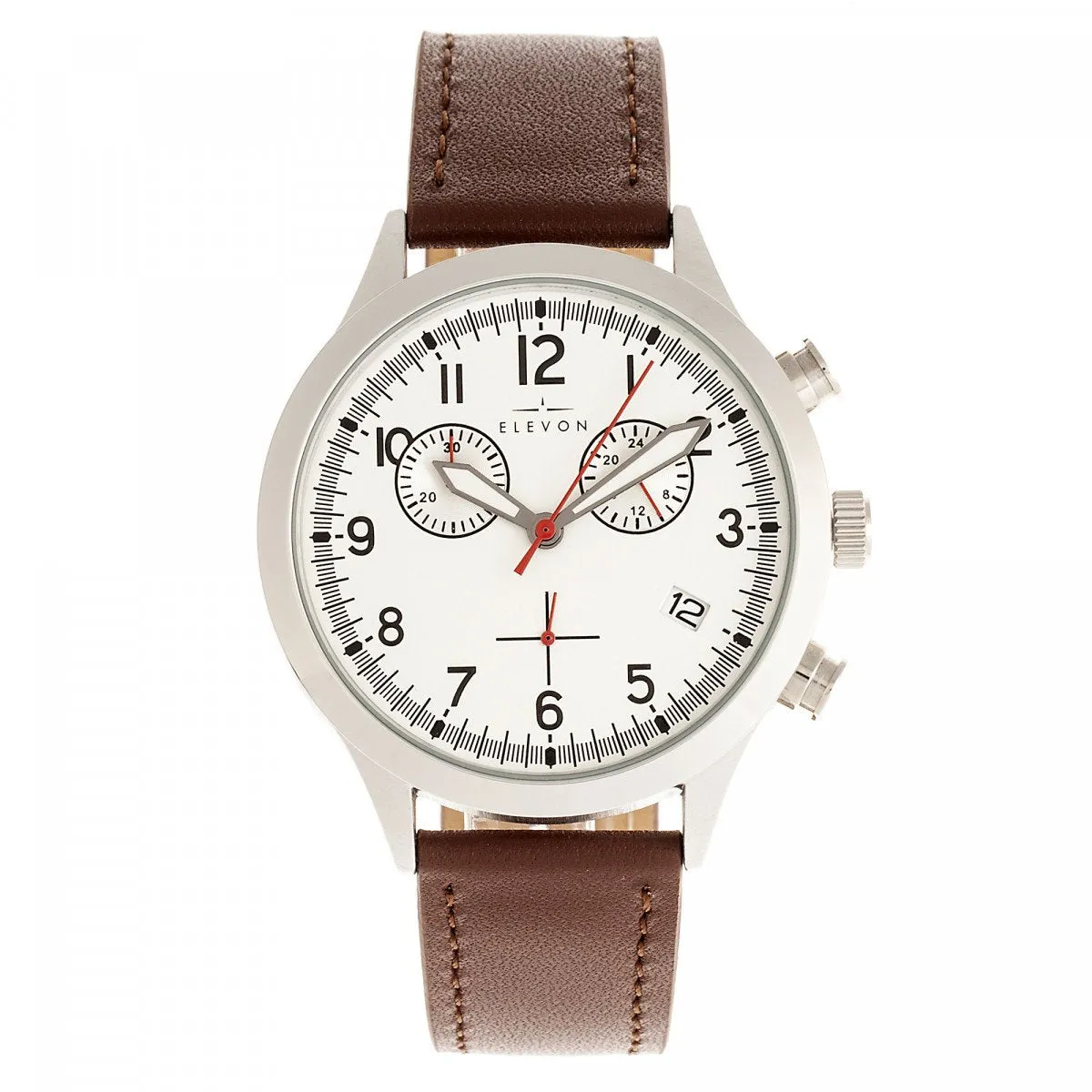 Elevon Antoine Chronograph Leather-Band Watch w/Date