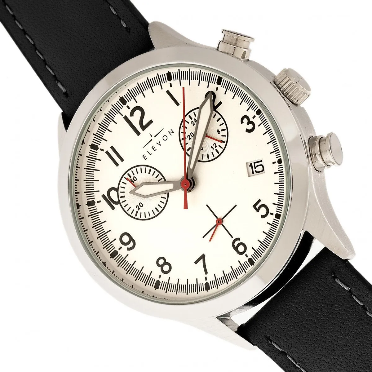 Elevon Antoine Chronograph Leather-Band Watch w/Date