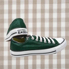 Emerald Glitter Converse