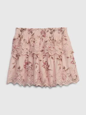 Gap x LoveShackFancy Kids Floral Flippy Skirt