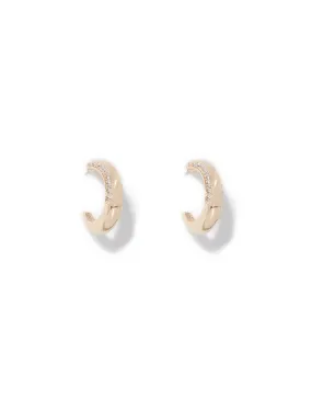 Hana Stone Hoop Earrings