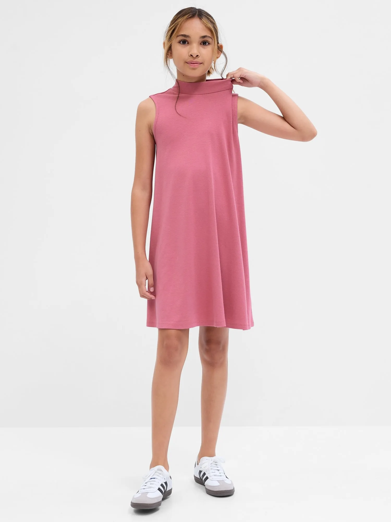 Kids Mockneck Swing Dress