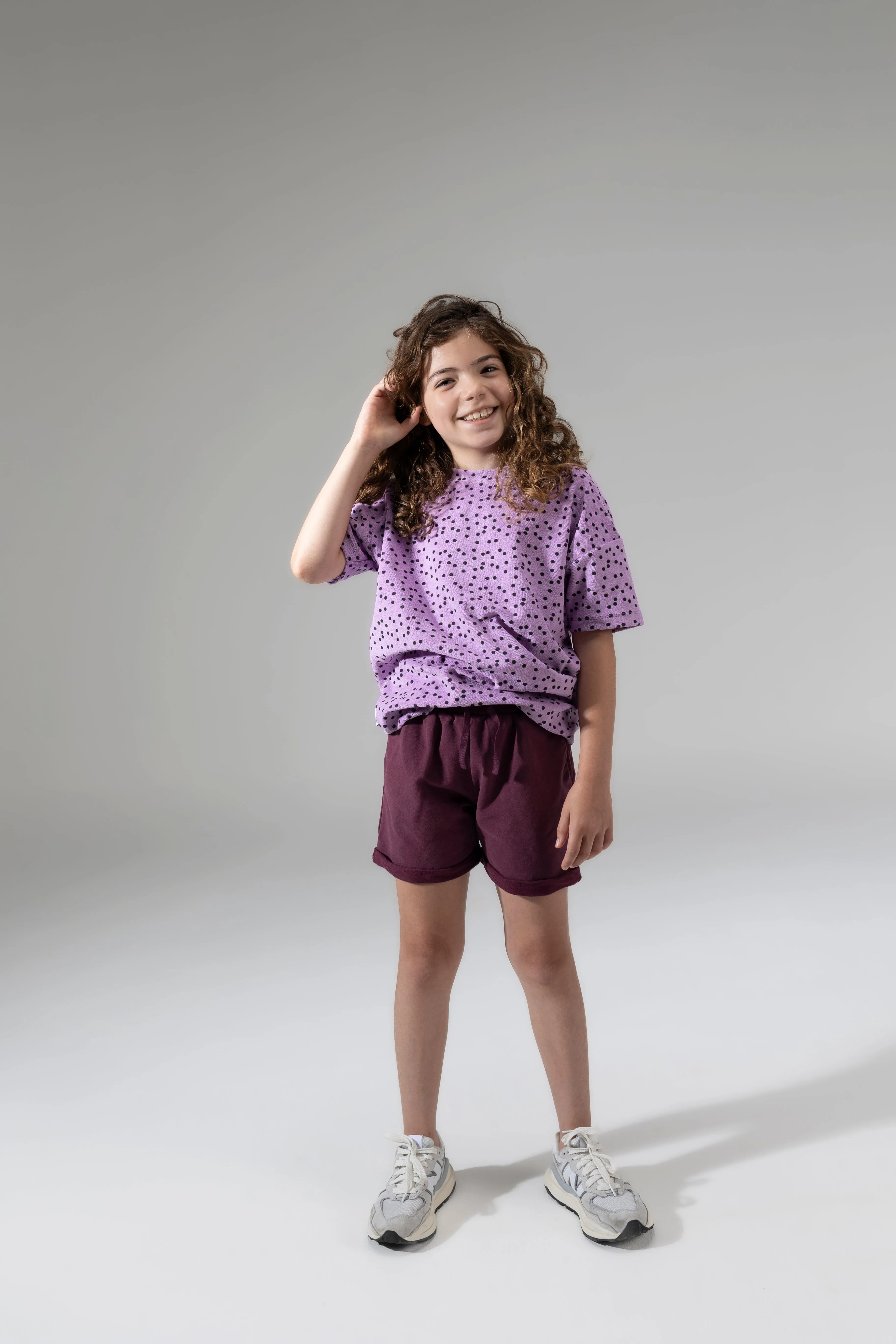 Kinder T-Shirt Stip Violet