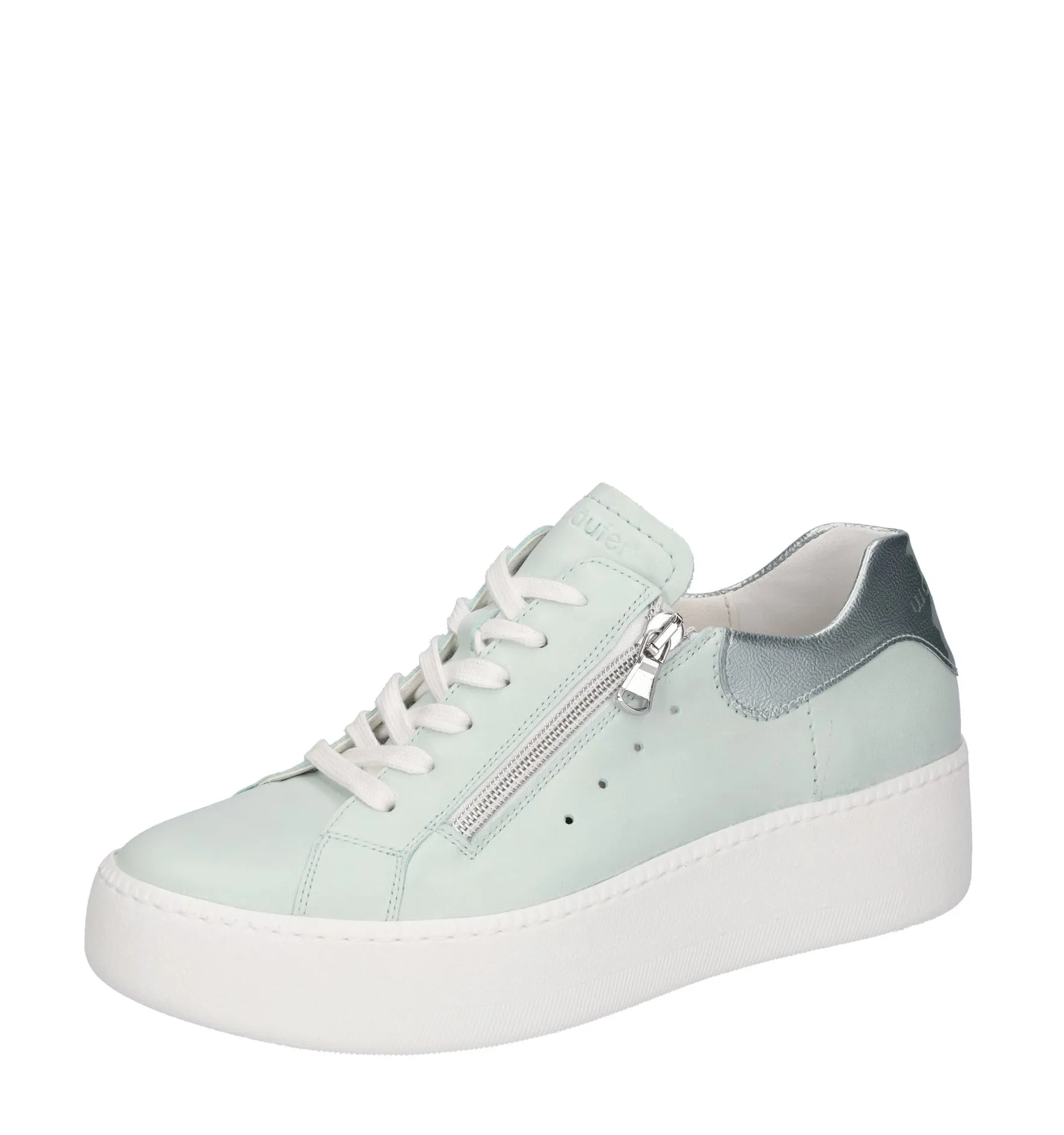 Ladies Waldlaufer Trainers Mint Green Wedge Leather Zip H Nicky sale