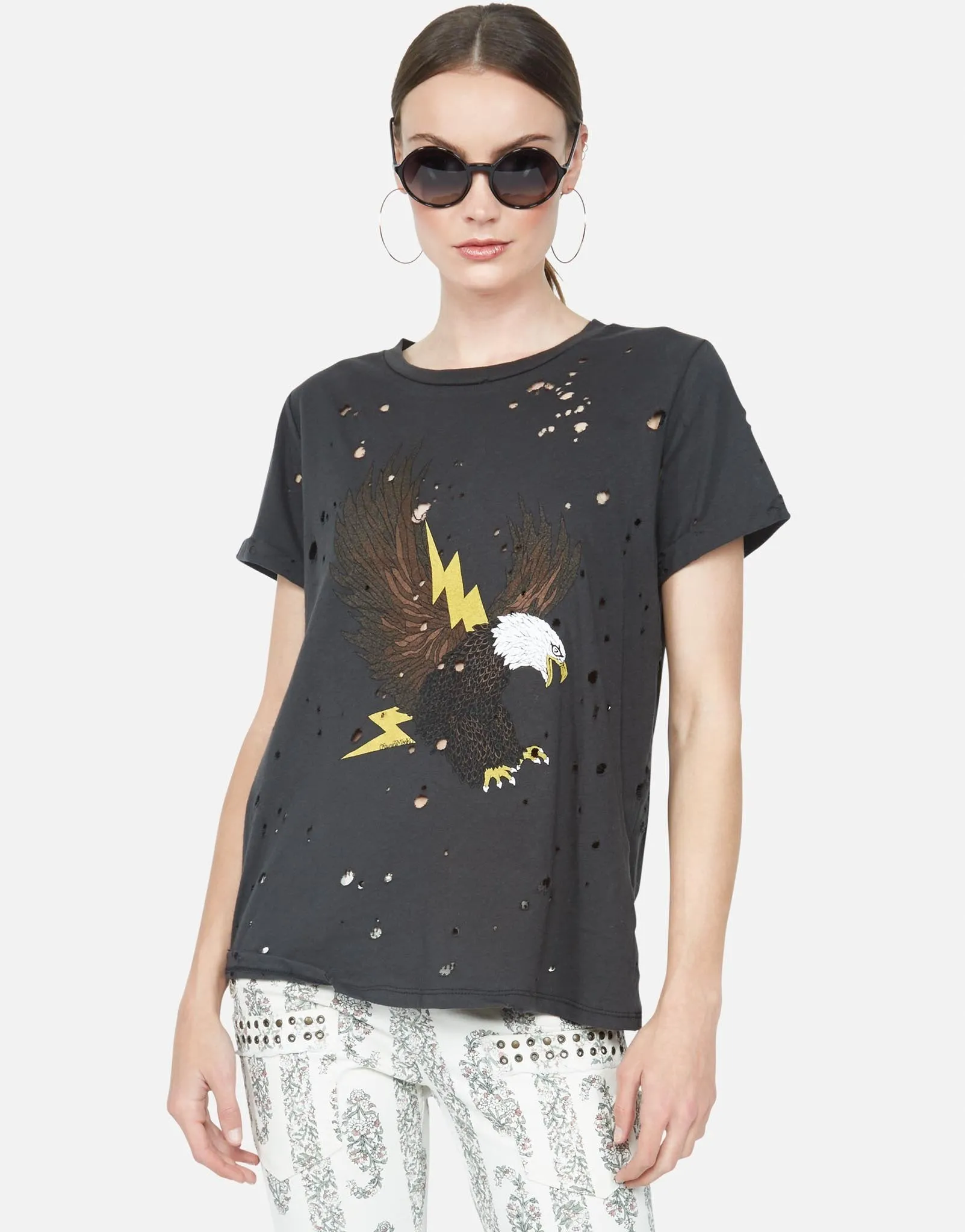 Lauren Moshi Limp Lightning Eagle Tee