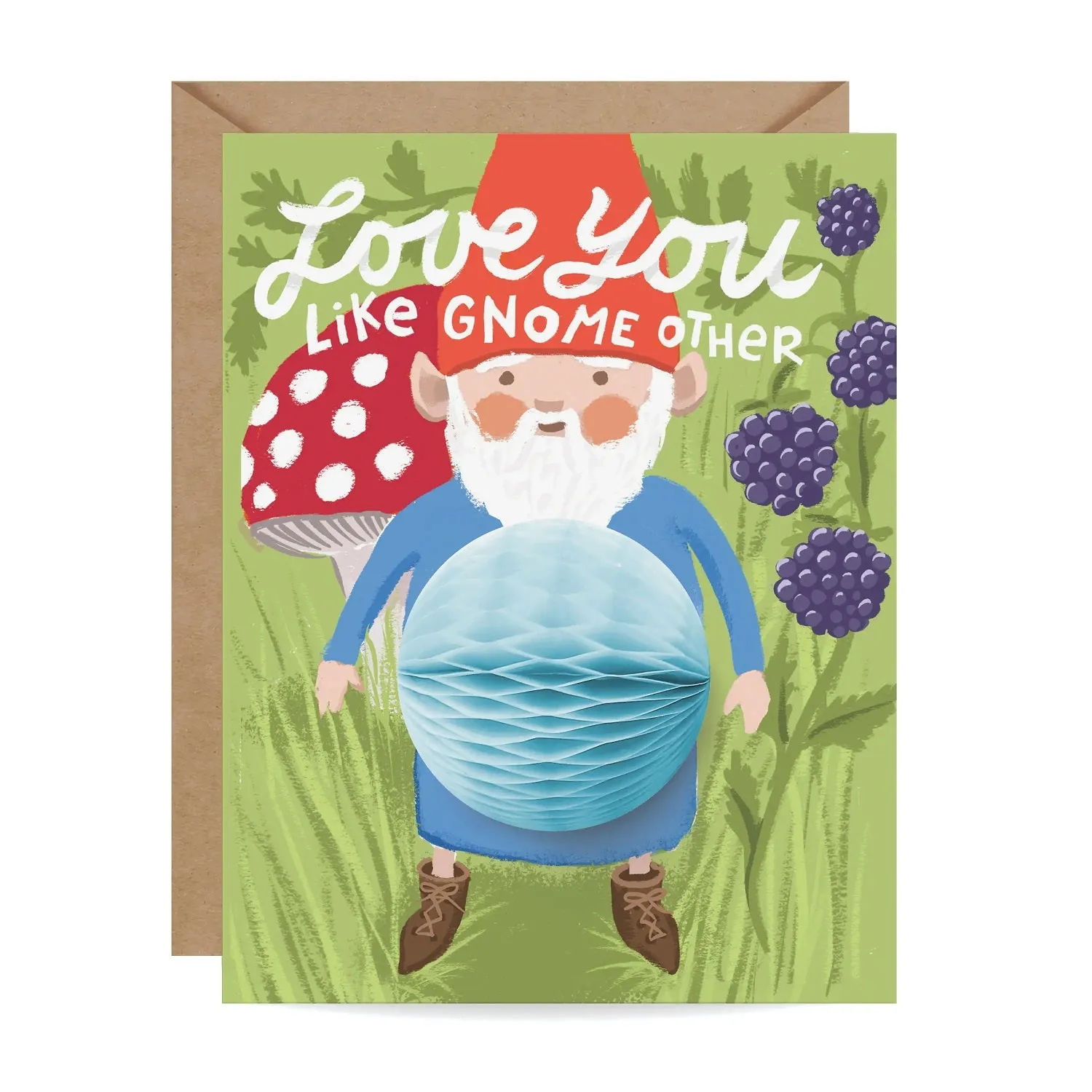 Love You Like Gnome  Other Pop-Up Card