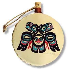 Lovebirds - Holiday Drum Ornament