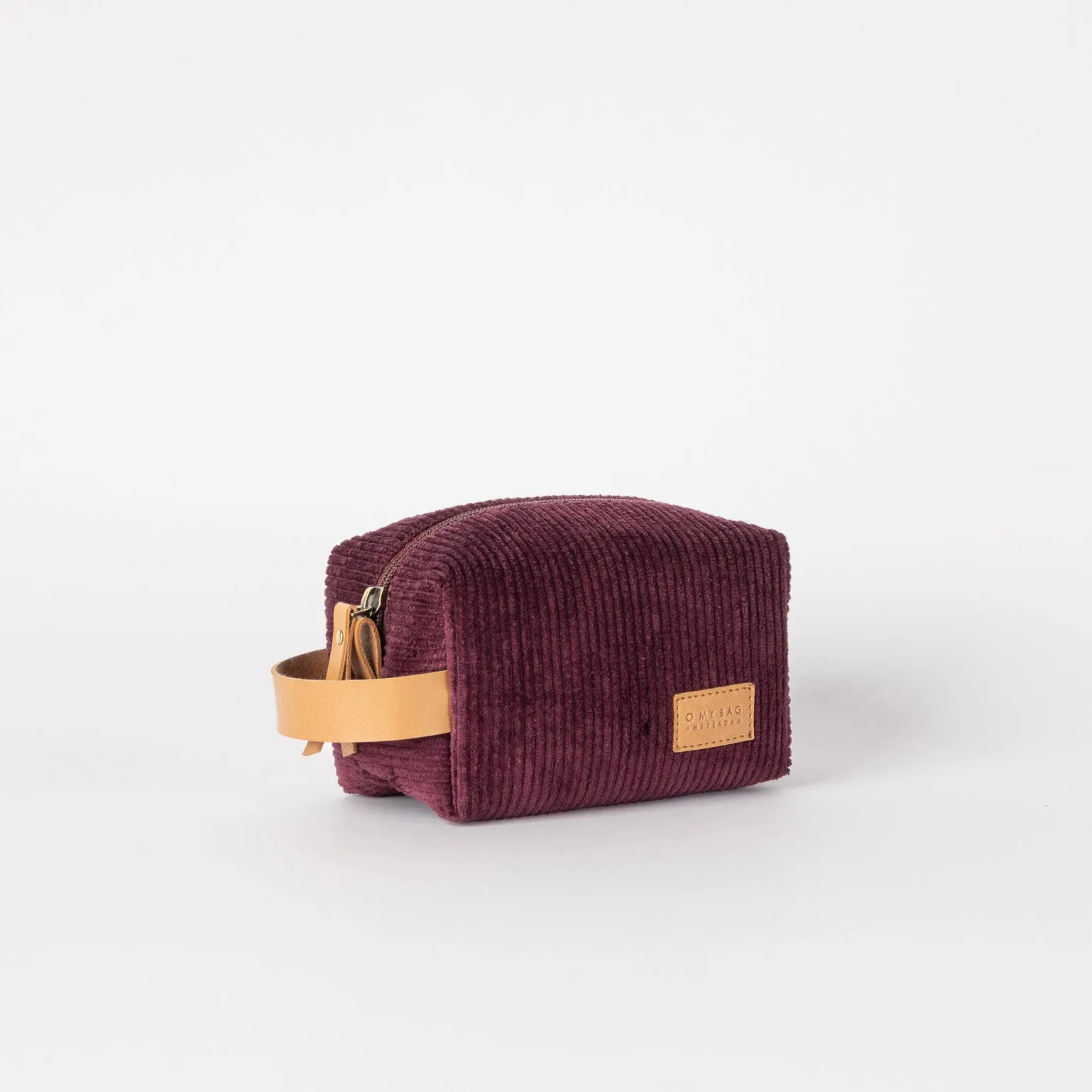 O My Bag TED necessr Liten - Burgundy Corduroy