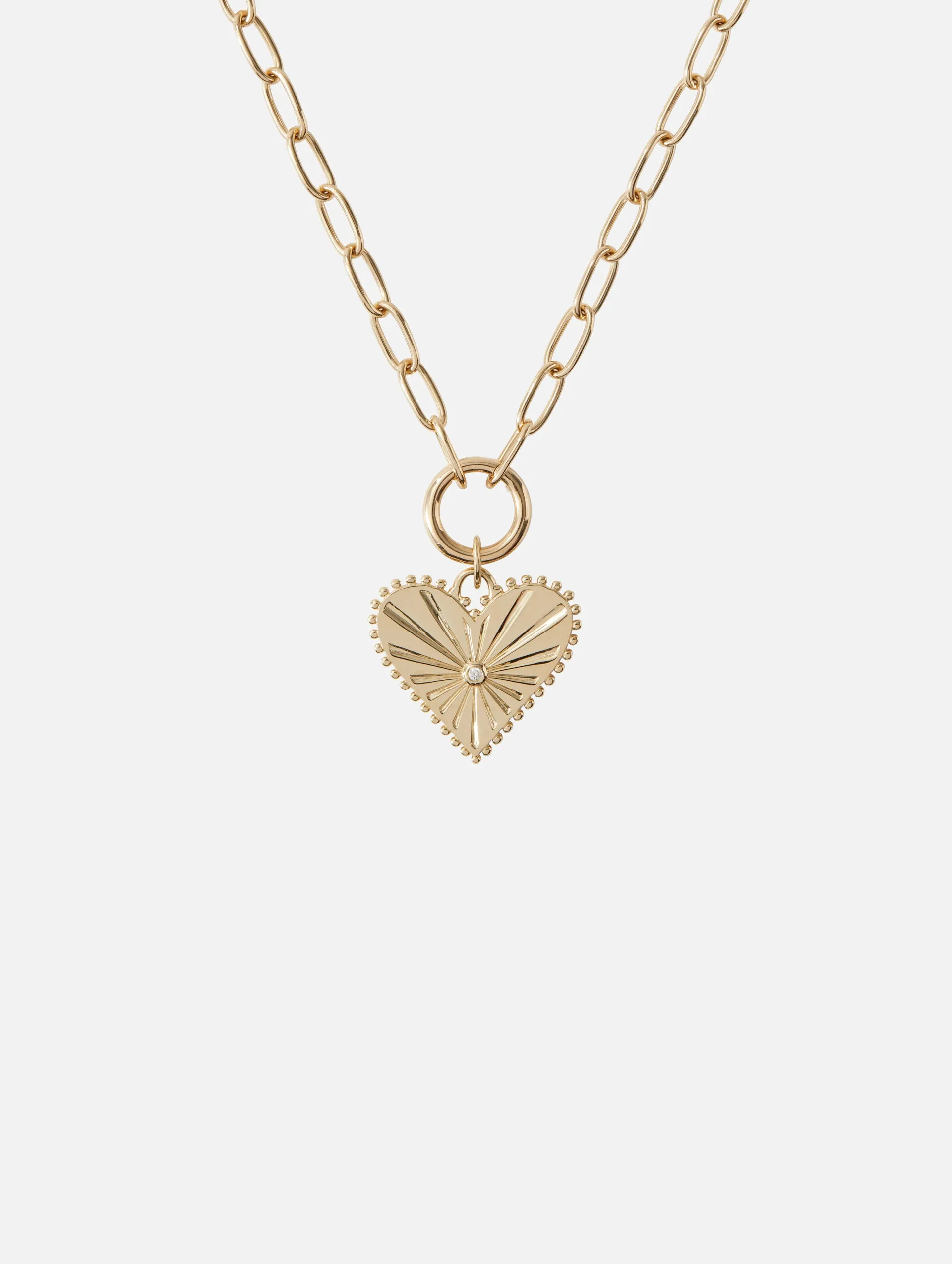 Pour Toujours Heart Coin Necklace