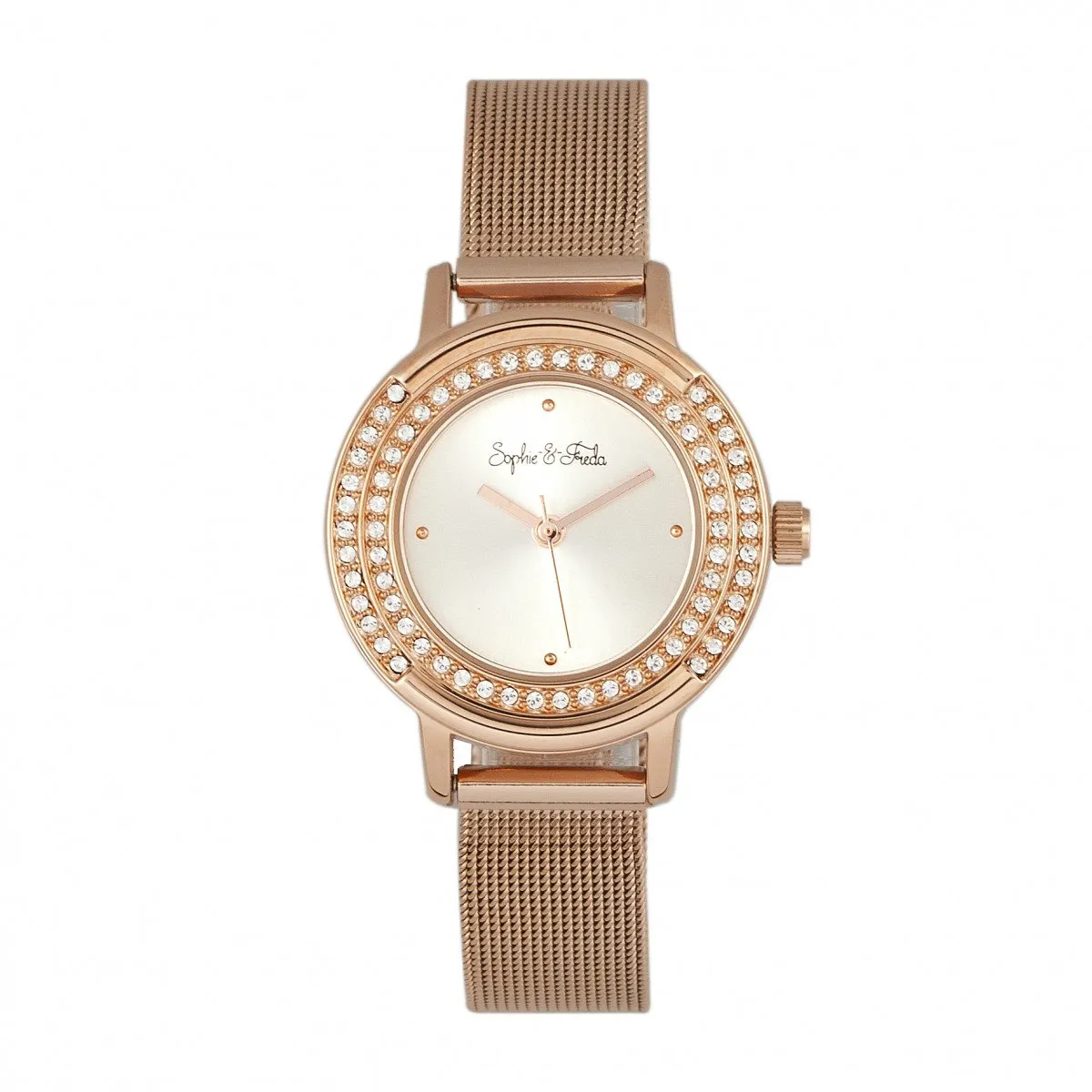 Sophie & Freda Cambridge Bracelet Watch w/Swarovski Crystals