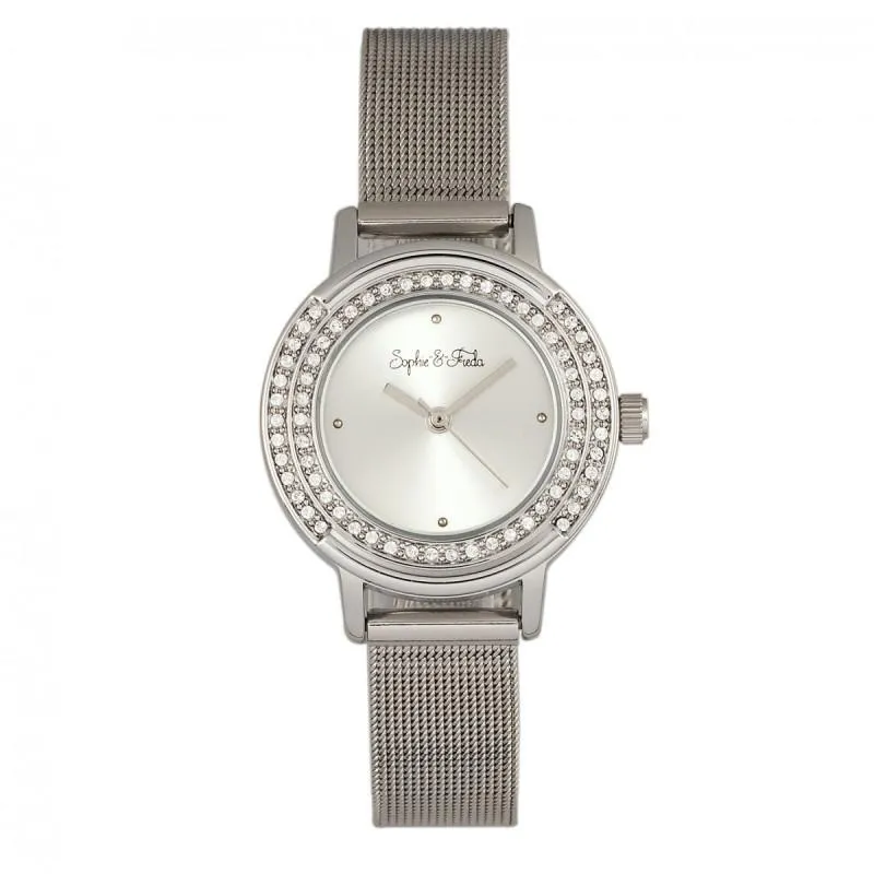 Sophie & Freda Cambridge Bracelet Watch w/Swarovski Crystals