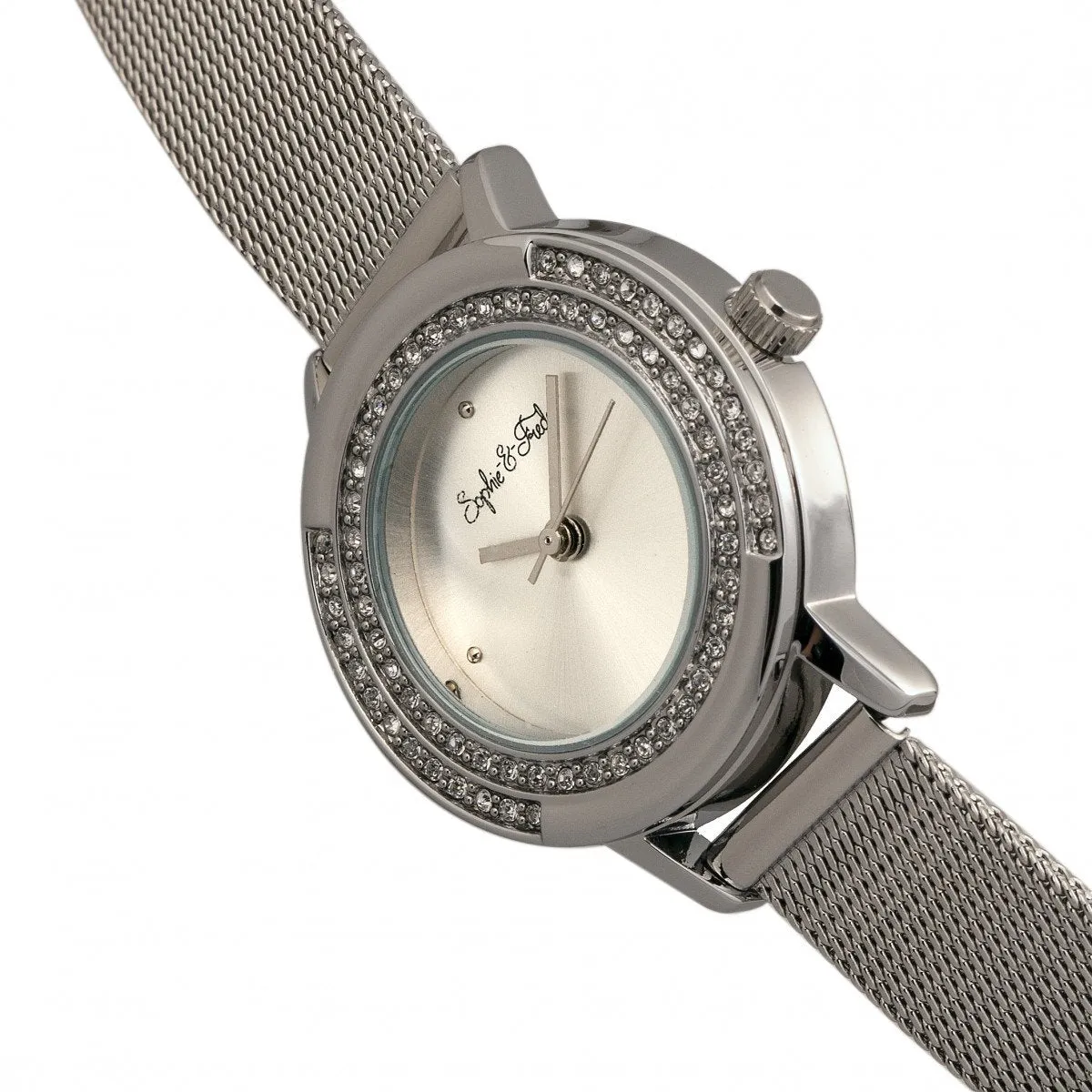 Sophie & Freda Cambridge Bracelet Watch w/Swarovski Crystals