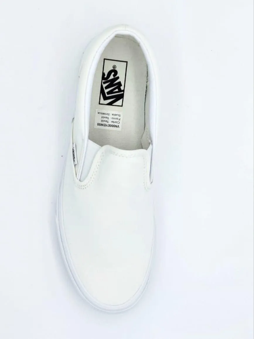 Tenis Vans Slip -On  Para Caballero Blanco