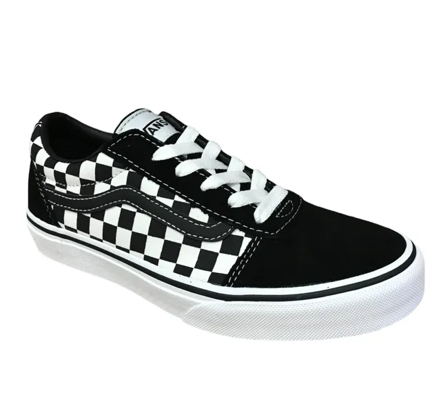 Vans boys' checkered sneakers shoe Ward VN038J9PVJ1 black-white