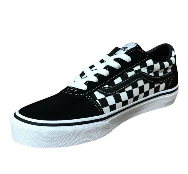 Vans boys' checkered sneakers shoe Ward VN038J9PVJ1 black-white