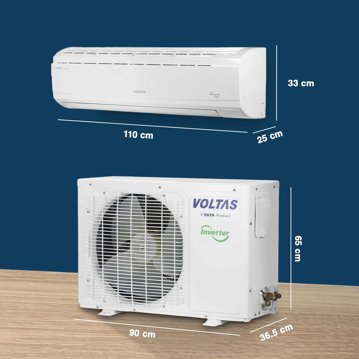 Voltas Adjustable Inverter Split AC, 2 Ton, 5 star - 245V Vectra Plus