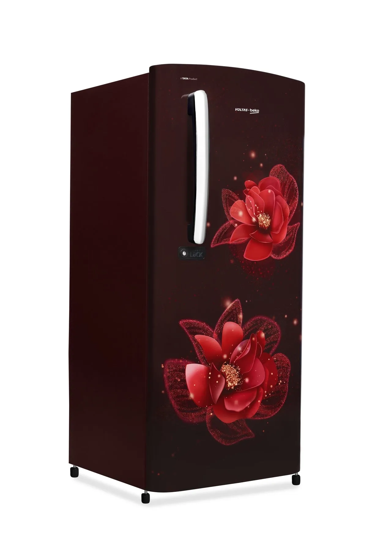 Voltas Beko 185 L, 3 Star, Single Door DC Refrigerator (Fressia Wine)