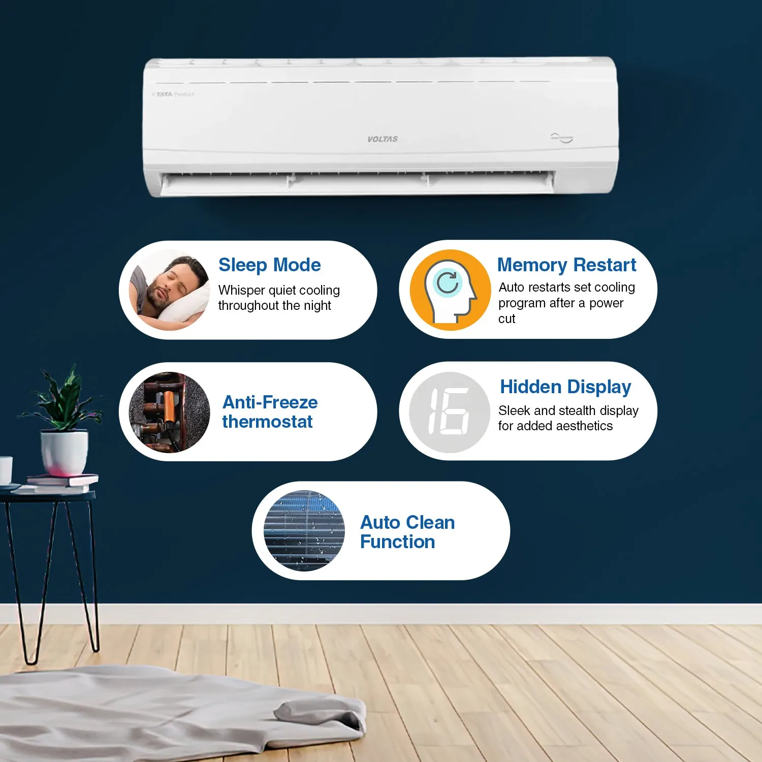 Voltas Fixed Speed Heavy Duty Split AC, 1.5 Ton, 3 star - 183 Venus Plus