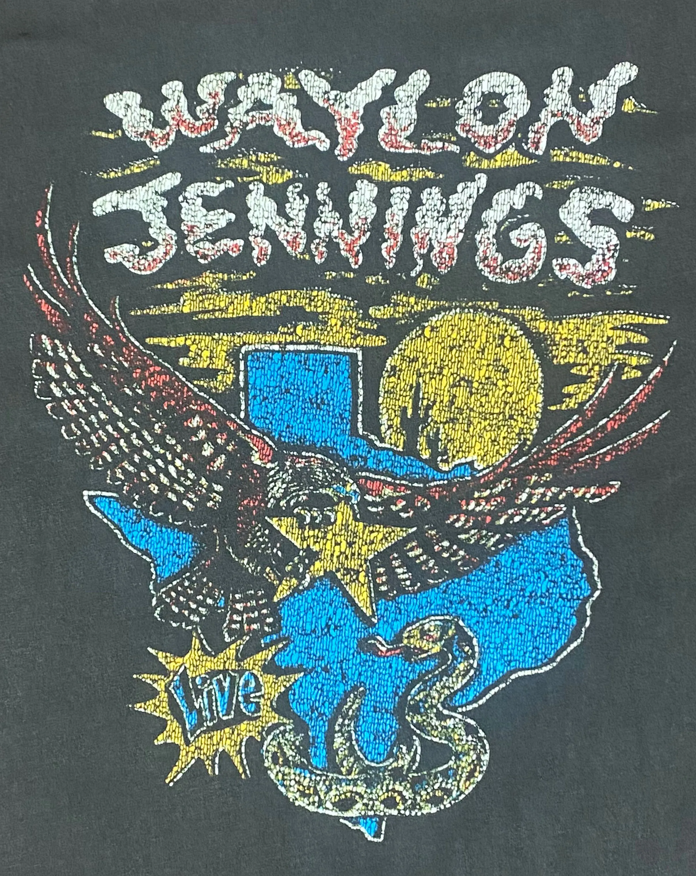 Waylon Jennings Eagle Muscle Tee